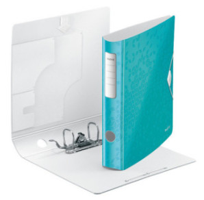 CLASSEUR LEITZ PP WOW 5CM BLEU GLACIER