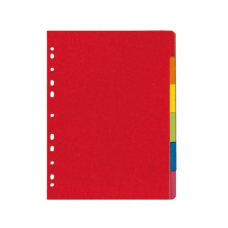 INTERCAL. A4 NEUTRES CART. 6 ONGLETS COUL. HERLITZ (300002996)