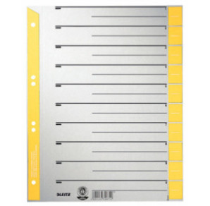 INTERCAL. A4 DECOUP. CART. ONGL. JAUNE 100PCS LEITZ