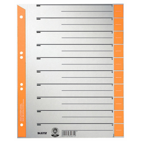 INTERCAL. A4 DECOUP. CART. ONGL. ORANGE 100PCS LEITZ