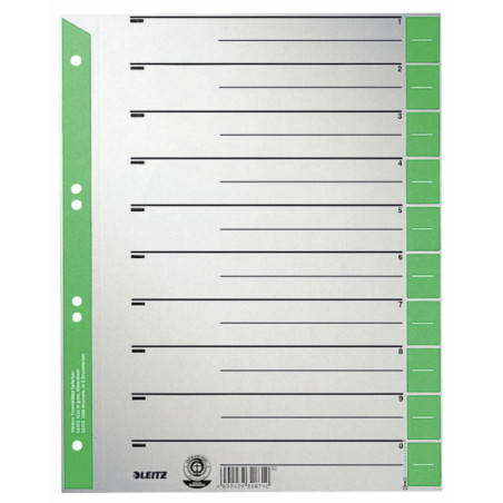 INTERCAL. A4 DECOUP. CART. ONGL. VERT 100PCS LEITZ