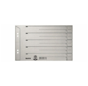 INTERCAL. A4 DECOUP. CART. TRAVERS ONGL. GRIS 100PCS LEITZ