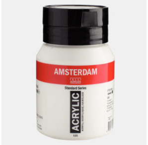 COULEUR ACRYLIC 500ML N°105 BLANC DE TITANE