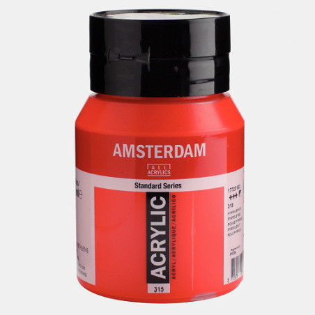 COULEUR ACRYLIC 500ML N°315 ROUGE PYRROLE