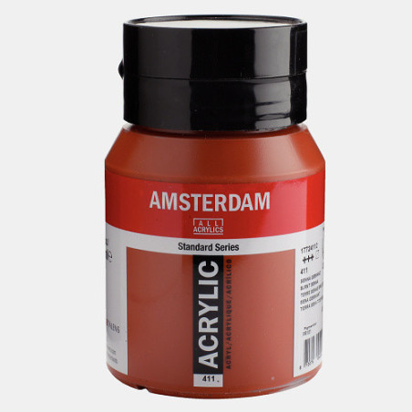 COULEUR ACRYLIC 500ML N°411 TERRE DE SIENNE