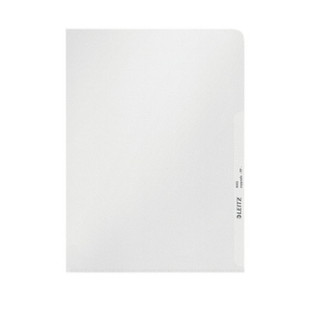 CHEMISE PLAST. A5 TRANSP. LEITZ GRAINEE 130µ