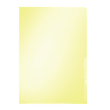 CHEMISE PLAST. A4 TRANSP. LEITZ CRISTAL JAUNE 150µ