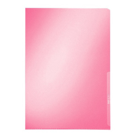 CHEMISE PLAST. A4 TRANSP. LEITZ CRISTAL ROUGE 150µ