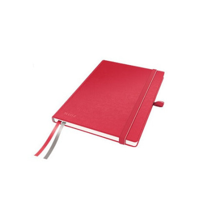 CARNET LEITZ A5 QUAD. COMPLETE ROUGE RIGIDE
