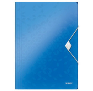 FARDE A ELAST.+RABATS A4 PP LEITZ WOW BLEU