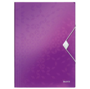 FARDE A ELAST.+RABATS A4 PP LEITZ WOW VIOLET