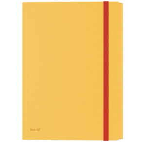 FARDE A ELAST.+RABATS A4 PP LEITZ COSY JAUNE