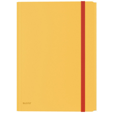 FARDE A ELAST.+RABATS A4 PP LEITZ COSY JAUNE