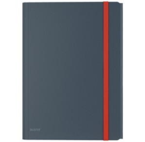 FARDE A ELAST.+RABATS A4 PP LEITZ COSY GRIS