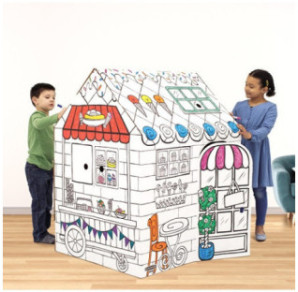 KIT EN CARTON FELLOWES GRANDE MAISON A COLORIER