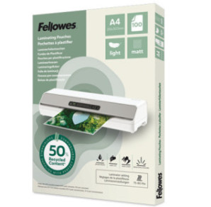 POCH. A LAMINER FELLOWES 216X303(A4) 80µ 100PCS MATT RECYCLE