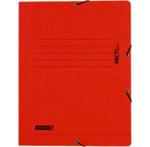 FARDE A ELAST.+RABATS A4 CART. BRUNNEN ROUGE