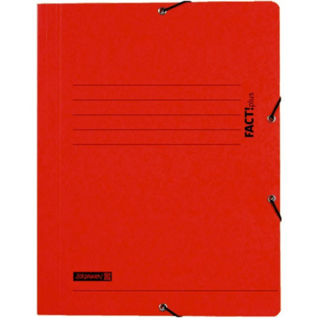 FARDE A ELAST.+RABATS A4 CART. BRUNNEN ROUGE