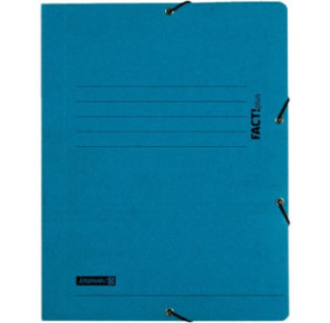 FARDE A ELAST.+RABATS A4 CART. BRUNNEN BLEU