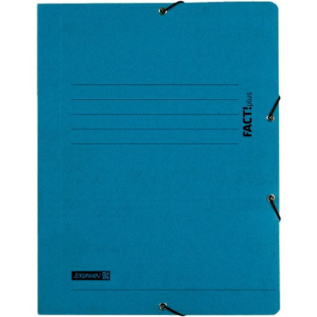 FARDE A ELAST.+RABATS A4 CART. BRUNNEN BLEU