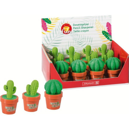 TAILLE-CRAYONS BRUNNEN FUN CACTUS + GOMME