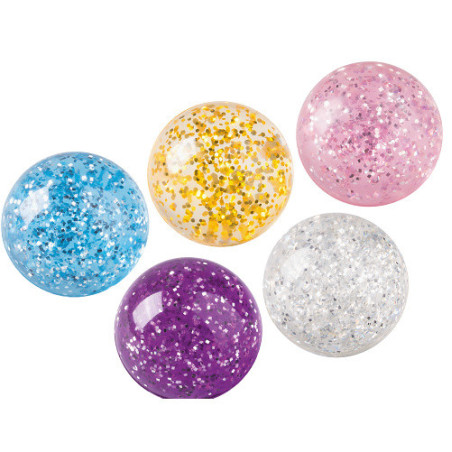 BALLE REBONDISSANTE BRUNNEN FUN PAILLETTES