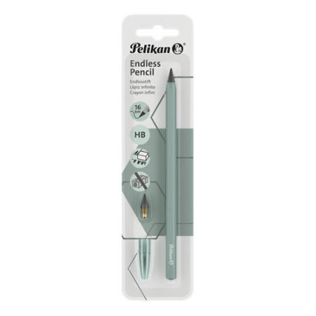 CRAYON NOIR PELIKAN ENDLESS OPAL GRAY 3PCS BLISTER