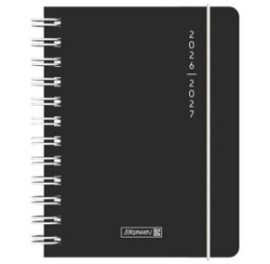 AGENDA SCOLAIRE BRUNNEN A6 PLAIN BLACK