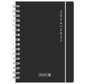 AGENDA SCOLAIRE BRUNNEN A5 PLAIN BLACK
