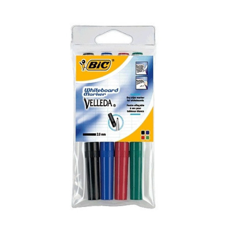 MARQUEUR TABL.BL. BIC VELLEDA 1741 4PCS