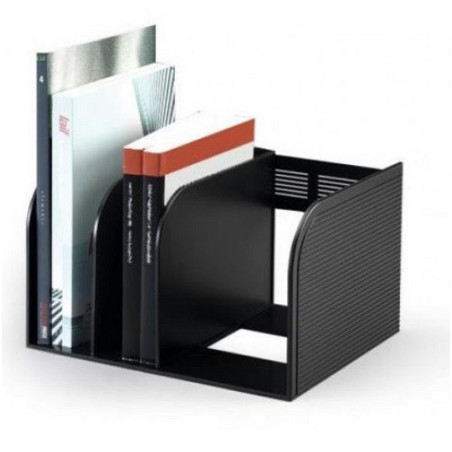 SERRE-LIVRES DURABLE PLASTIQUE NOIR