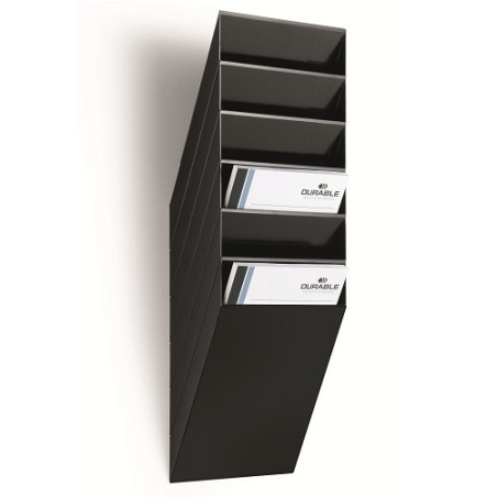 PRESENTOIR DOCUMENTS DURABLE FLEXIBOXX 6 A4 NOIR