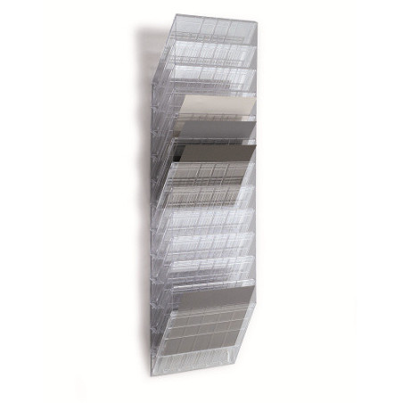 PRESENTOIR DOCUMENTS DURABLE FLEXIBOXX 12 A4 FOR. PAYSAGE TRANSP.