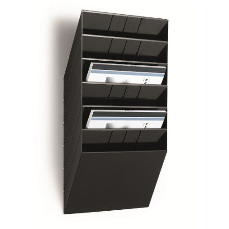 PRESENTOIR DOCUMENTS DURABLE FLEXIBOXX 6 A4 FOR. PAYSAGE NOIR