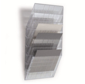 PRESENTOIR DOCUMENTS DURABLE FLEXIBOXX 6 A4 FOR. PAYSAGE TRANSP.