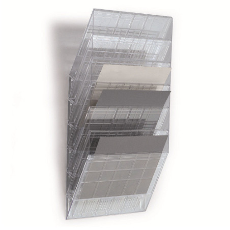 PRESENTOIR DOCUMENTS DURABLE FLEXIBOXX 6 A4 FOR. PAYSAGE TRANSP.