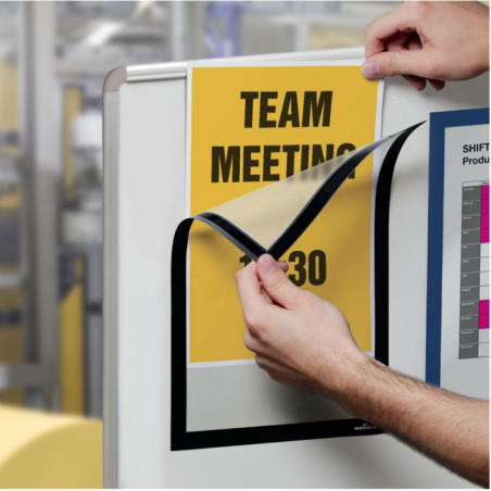 PORTE-AFFICHE DURABLE DURAFRAME MAGNETIC A4 NOIR