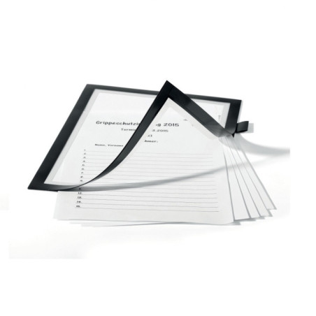 PORTE-AFFICHE DURABLE DURAFRAME NOTE A4 ARGENT METALLISE
