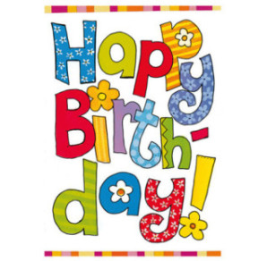 CARTE VOEUX BSB HAPPY BIRTHDAY A4