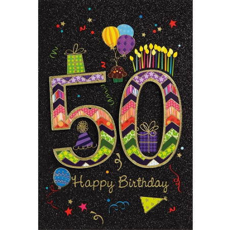 CARTE VOEUX BSB HAPPY BIRTHDAY 50