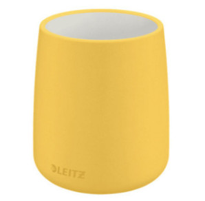 POT A CRAYONS LEITZ COSY JAUNE 87X87X108MM