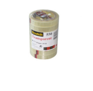 RUBAN ADHESIF 19MMX66M TRANSP. 3M 8PCS