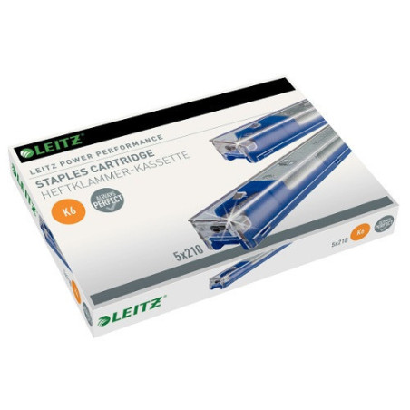 AGRAFES LEITZ 26/6 K6 2-25FLS 5X210PCS (BLEU)