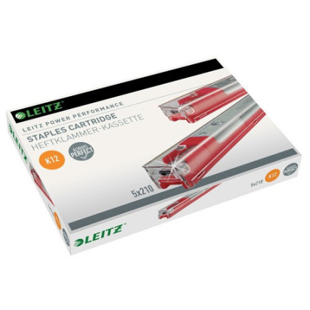 AGRAFES LEITZ 26/12 K12 56-80FLS 5X210PCS (ROUGE)