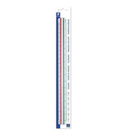 ECHELLE REDUCTION STAEDTLER 1:100-1:200-1:250-1:300-1:400-1:500