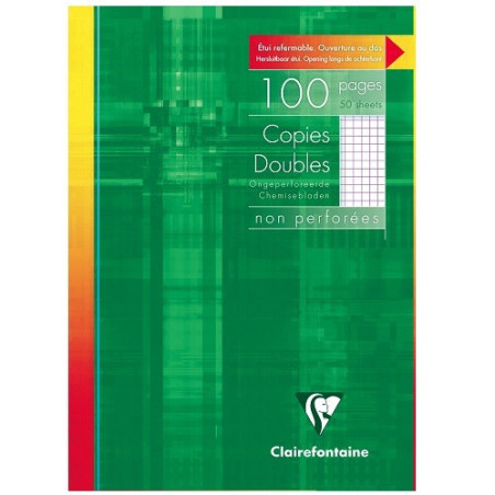 COPIE-DOUBLE CLAIREF. A4 50FLS NON PERF. SANS MARGE