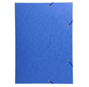 FARDE A ELAST.+RABATS A3 CART. EXACOMPTA BLEU