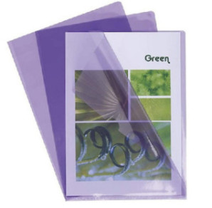 CHEMISE PLAST. A4 TRANSP. EXACOMPTA CRISTAL VIOLET 100PCS