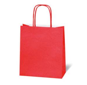 SACHET BSB 21X18X8CM KRAFT ROUGE
