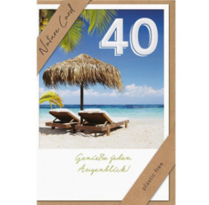 CARTE VOEUX BSB NATURE CARD HAPPY BIRTHDAY 40